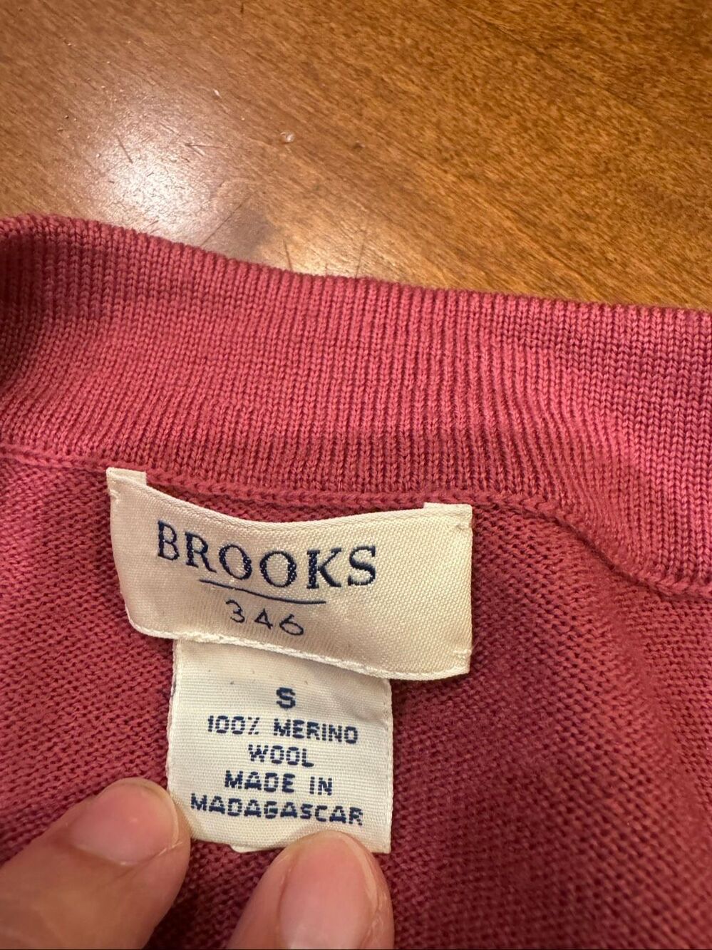 Brooks Brothers 346 Merino Wool Twinset Cardigan Shell Pink Women’s S - Picture 3 of 4